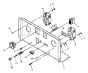 Part Location Diagram of 45647 Briggs and Stratton Panel - Manual Start Units Only